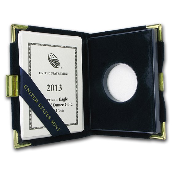 OGP Box & COA - 2013 (W) 1/2 oz Proof Gold American Eagle OGP Box & COA - 2013 (W) 1/2 oz Proof Gold American Eagle